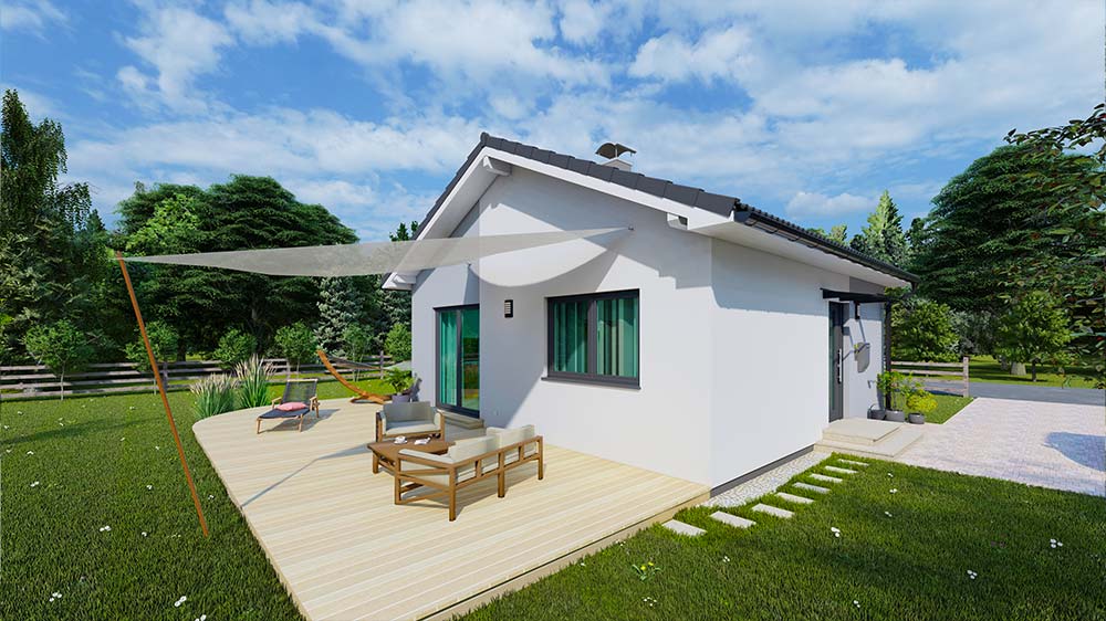 Mini Fertighaus - Das XS-HAUS ist energiesparend und wertig